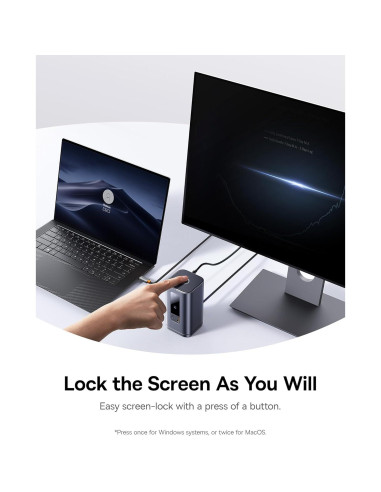 Baseus Estación de Acoplamiento 11 en 1 USB-C 4K Triple Pantalla