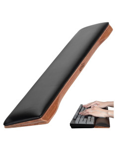 Reposa Muñecas Ergonómico ASFSKY de Madera y Espuma 44x8cm