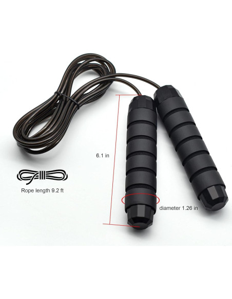 Cuerda de Saltar Ajustable BOOMIBOO 2.8m Antideslizante PVC