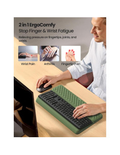Reposamuñecas Vaydeer Ergonomico Verde Oliva para Teclado 2