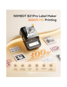 Impresora de Etiquetas NIIMBOT B21 Pro 300DPI Portátil Negra 2