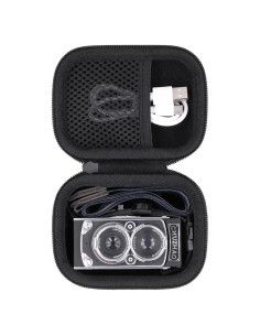 Funda para Cámara Digital Mini Vintage CHUZHAO Negra 12.7x10x7.5cm