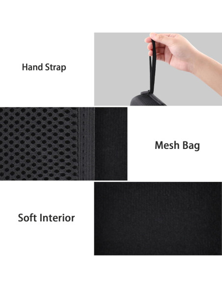 Funda para Cámara Digital Mini Vintage CHUZHAO Negra 12.7x10x7.5cm