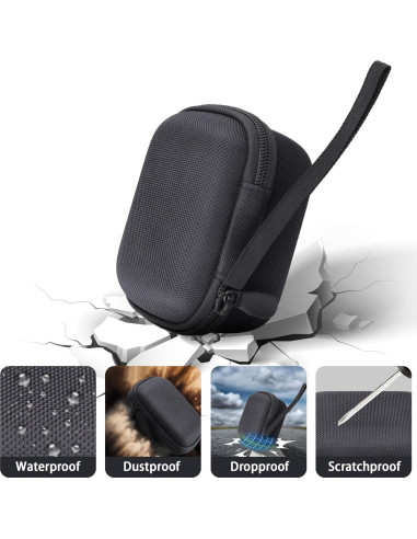 Funda para Cámara Digital Mini Vintage CHUZHAO Negra 12.7x10x7.5cm