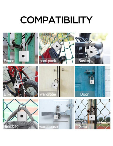 Candado Biométrico AICase con Huella Dactilar y Bluetooth