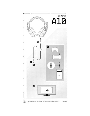 Auriculares Gaming Astro A10 Gen 2 con Cable - Over-Ear 32mm