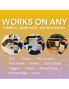 Eliminador de Olores de Cocina OAM Solutions 473 ml Fragancia Galleta 2