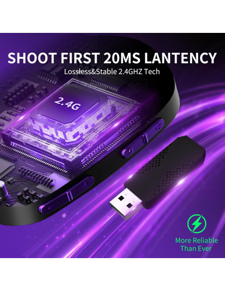 Auricular Gaming Inalámbrico Black Emblem X1 50H Bluetooth 5.4 Auricular Gaming Inalámbrico Black Emblem X1 50H Bluetooth 5.4