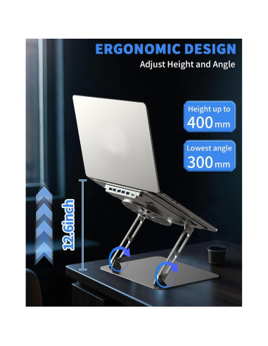 Soporte de Enfriamiento para Laptop Soundance LS3 16" Ajustable