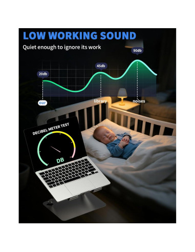 Soporte de Enfriamiento para Laptop Soundance LS3 16" Ajustable