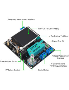 Probador de Transistores ACEIRMC GM328A LCD Multifuncional 2
