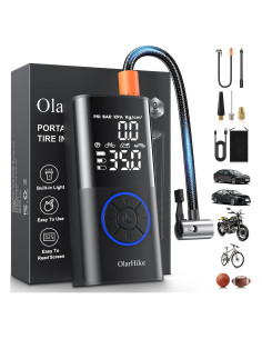 Compresor de Aire Portátil OlarHike 160 PSI con Luz LED