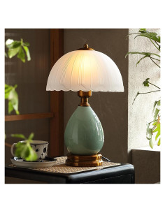 Lámpara de Mesa Vintage Glivpny 40.64 cm Cerámica Retro