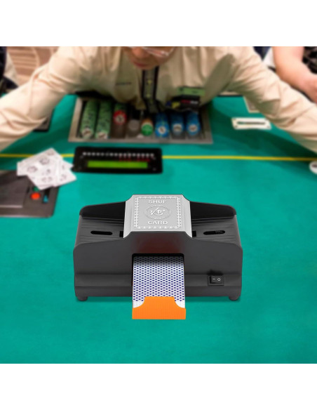 Barajador de Cartas Eléctrico LIAPDG Portátil 2 Barajas