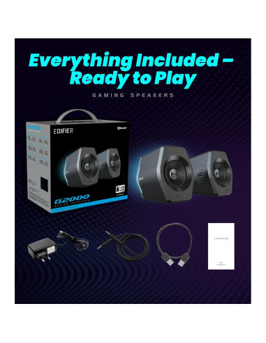 Altavoces Edifier Hecate G2000 RGB 32W Bluetooth 5.1
