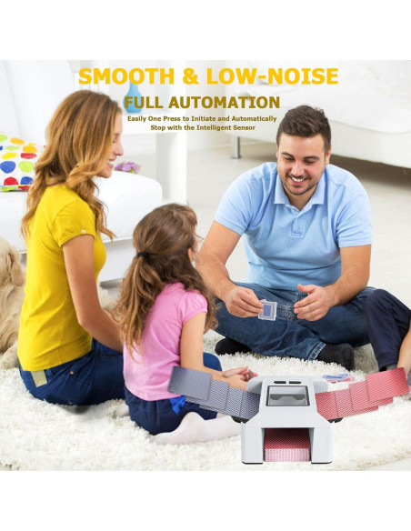 Barajador de cartas automático Buldoospok M1 recargable USB-C