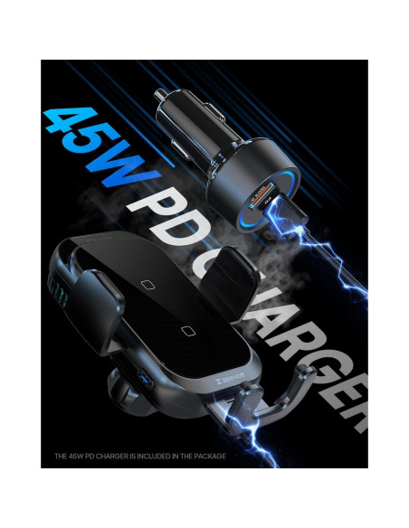 Cargador Inalámbrico para Auto ZeeHoo ICEBLOCK 15W Doble Bobina