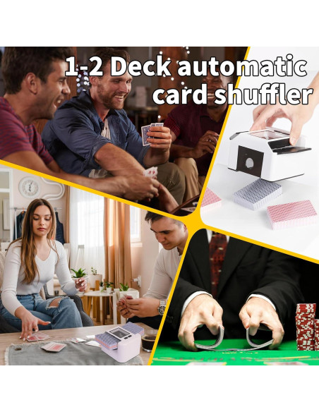 Barajador de cartas automático Buldoospok M1 recargable USB-C