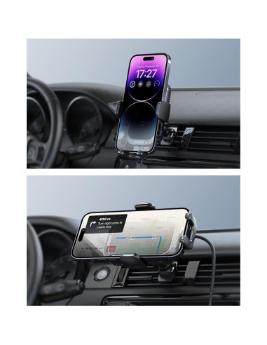 Cargador Inalámbrico para Auto ZeeHoo ICEBLOCK 15W Doble Bobina