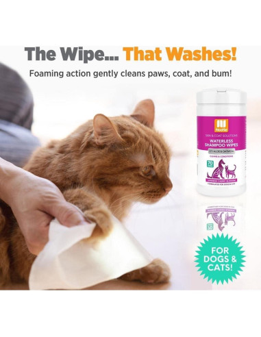 Toallitas de Champú Sin Agua Nootie 70 Unidades - Flor de Cerezo