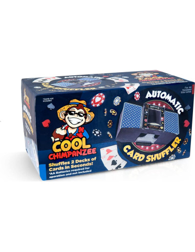 Barajador Automático Cool Chimpancé para 2 Barajas - Juegos de Póker y Más