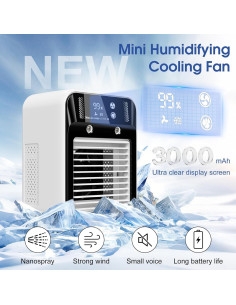 Aire Acondicionado Portátil Deller XKT-B03 500ml 2 Velocidades 2