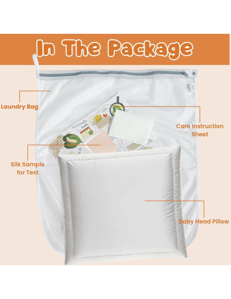 Funda de reposacabezas de seda natural PROMEED para bebé - Previene pérdida de cabello