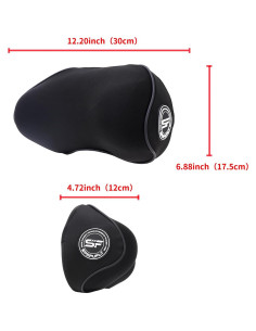 Almohadas para Reposacabezas de Coche SPRFUFLY - Espuma Viscoelástica 100% - Paquete de 2 2