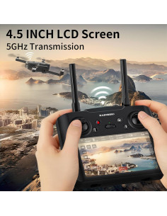 Dron GPS Suangrc K600 con cámara 1080P y pantalla LCD 4.5" 2