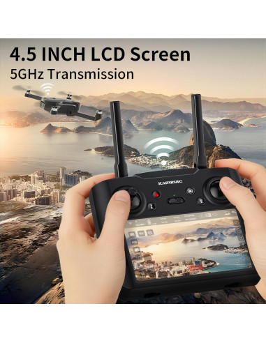 Dron GPS Suangrc K600 con cámara 1080P y pantalla LCD 4.5"