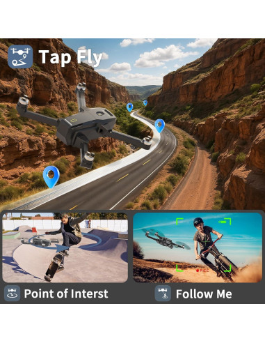 Dron GPS Suangrc K600 con cámara 1080P y pantalla LCD 4.5"