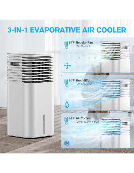 Aire Acondicionado Portátil 3 en 1 FLOWBREEZE DL3B 7.57L