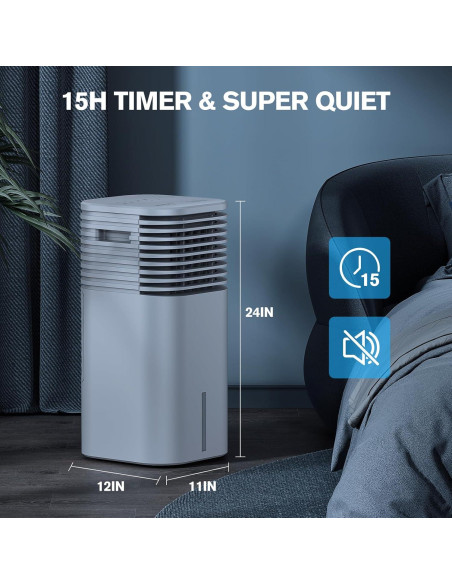 Aire Acondicionado Portátil 3 en 1 FLOWBREEZE DL3B 7.57L