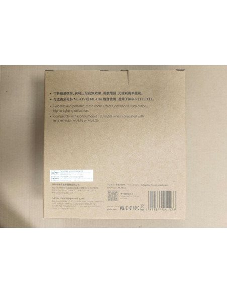 Accesorio Fresnel Godox ML-CFL5 Plegable para Reflectores ML-L15/ML-L36