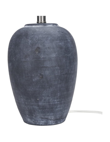 Juego de 2 Lámparas de Mesa Nourison Cerámica Negra Vintage 58 cm