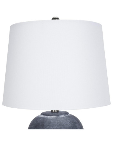 Juego de 2 Lámparas de Mesa Nourison Cerámica Negra Vintage 58 cm