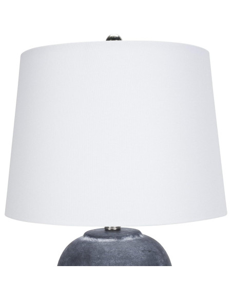 Juego de 2 Lámparas de Mesa Nourison Cerámica Negra Vintage 58 cm