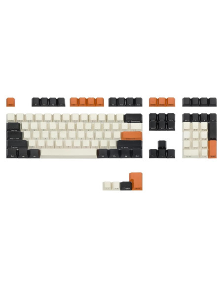 Conjunto de Teclas PBT Happy Balls Carbono para Teclado Mecánico