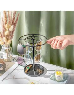 Organizador de Gafas ProCase Soporte Metal Negro 20 Pares 2