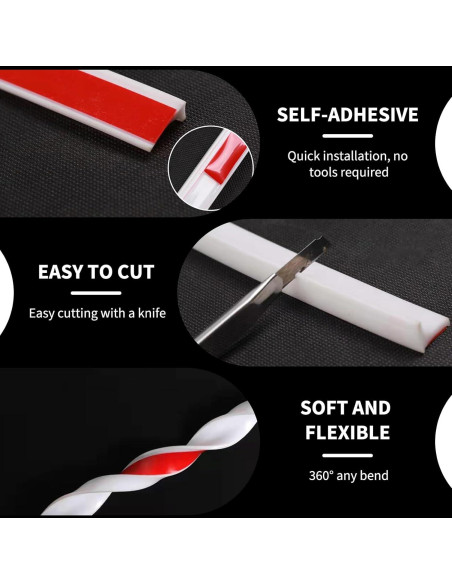 Dique de Agua Plegable KXNHFS 2M Negro para Ducha