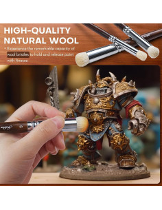 Set de Pinceles Miniatura Golden Maple 18PCS para Detalles 2