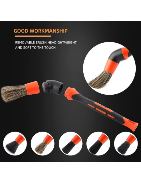 Juego de Cepillos para Detalle de Automóviles SPTA 5 Piezas