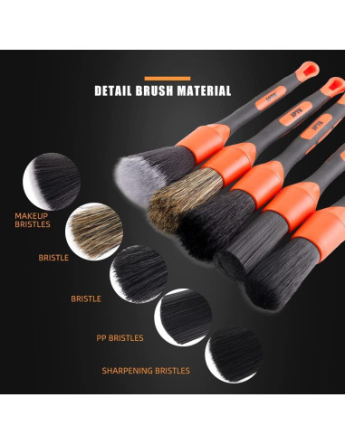 Juego de Cepillos para Detalle de Automóviles SPTA 5 Piezas