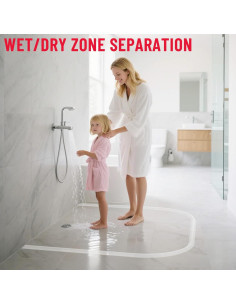 Umbral de Ducha Hzetuu 99cm Silicona Impermeable Autoadhesivo 2