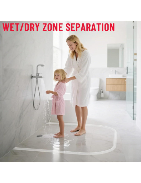 Umbral de Ducha Hzetuu 99cm Silicona Impermeable Autoadhesivo