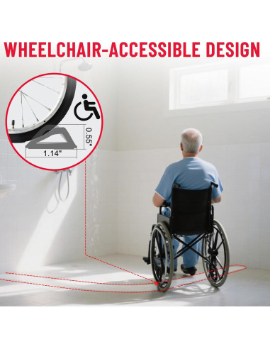 Umbral de Ducha Hzetuu 99cm Silicona Impermeable Autoadhesivo