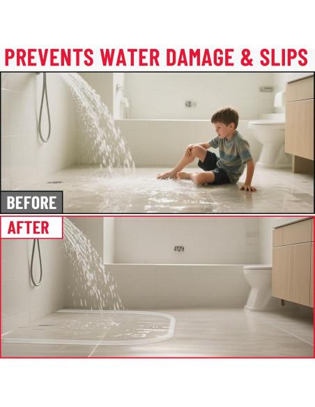 Umbral de Ducha Hzetuu 99cm Silicona Impermeable Autoadhesivo