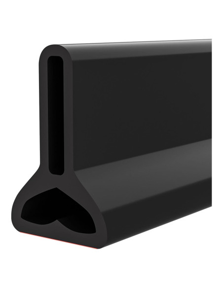 Umbral de Ducha Raycity 1.7m Negro - Barrera de Agua Colapsable