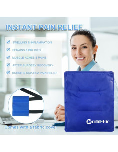 Funda de Paquete de Hielo Gel WORLD-BIO 28x36 cm Reutilizable 2