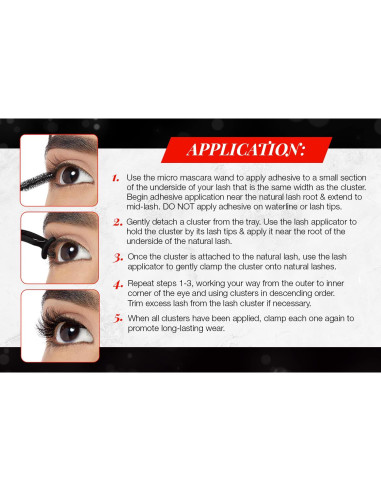 Pestañas Individuales Ardell X-tended Wear 105 - Larga Duración